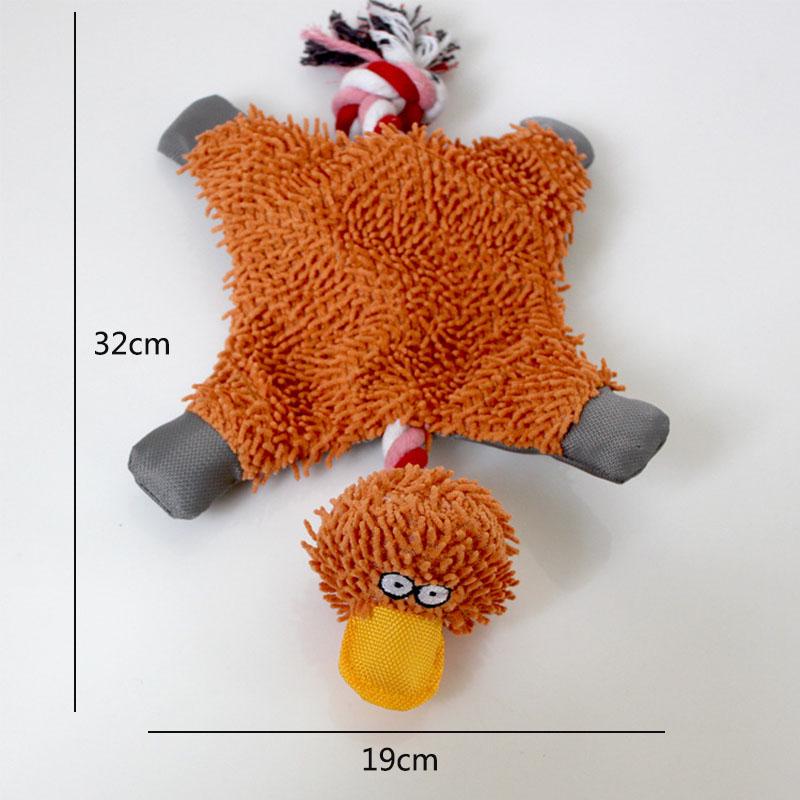 Интерактивные игрушки для дрессировки домашних животных, игрушки для жевания и со скучными звуками для собак, игрушки для развлечения кошек, товары для животных, уточка-швабра из хлопковой веревки