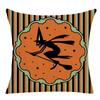 Pillow Case Halloween Pumpkin Trick or Treat Letters Decoration Flax Sofa Cushion Pillow Case Cover