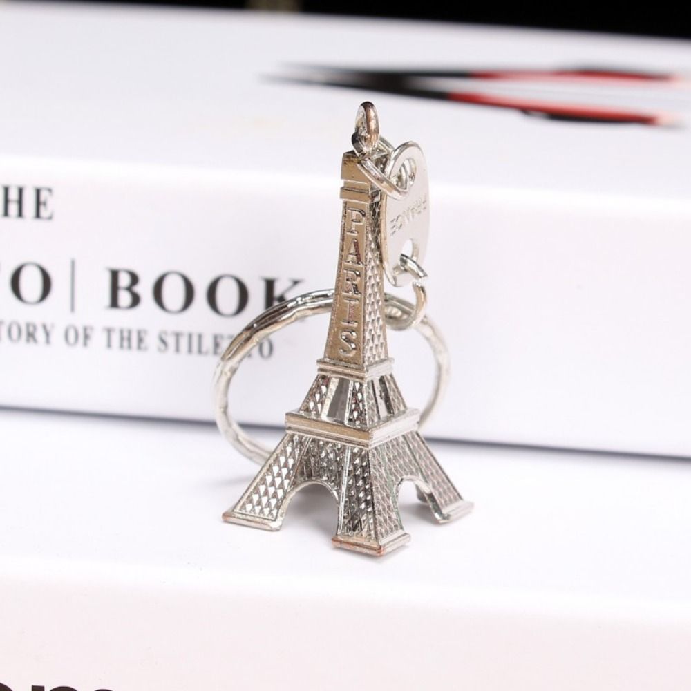 Zinc Zinc Alloy France Tower Keychain Vintage Paris Keyring Creative Eiffel Tower Bag Pendant Bag Hanging