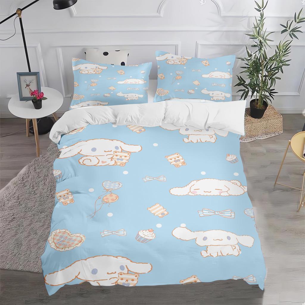 Cinnamoroll Sanrio Quilt Cover, Anime Printed Cartoon Duvet, Skin-Friendly, Breathable, Cute, Warm, Bedding, Warmth, New Design