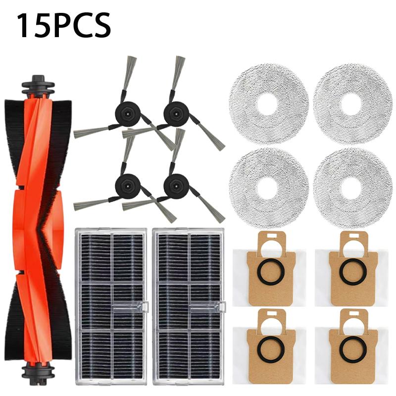Для робота-пылесоса Xiaomi Mijia M40 D110CN Запасные части Расходные материалы Основная Боковая щетка HEPA-фильтр Салфетка для мытья пола Пылесборник Аксессуары