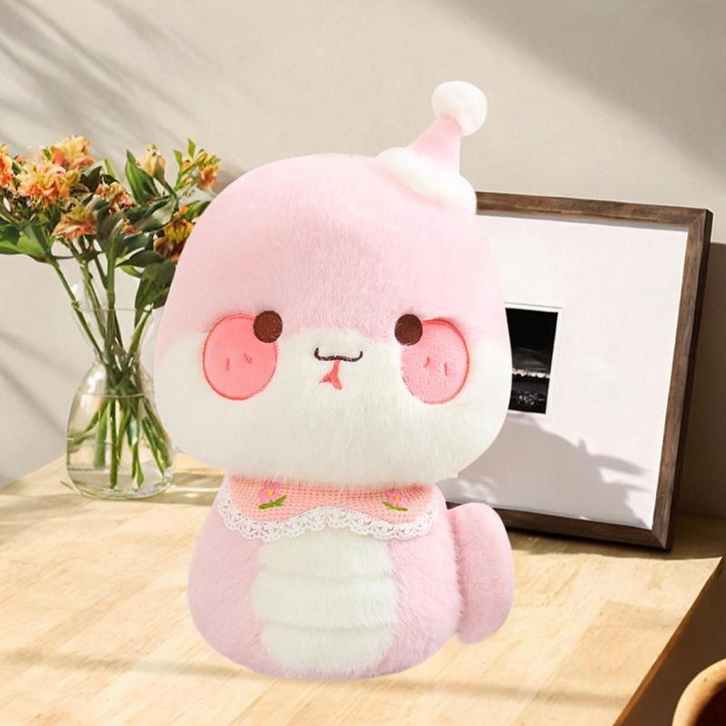 Мультяшная змея, плюшевая игрушка, декор на китайский год, очаровательная подушка для объятий, весенний фестиваль