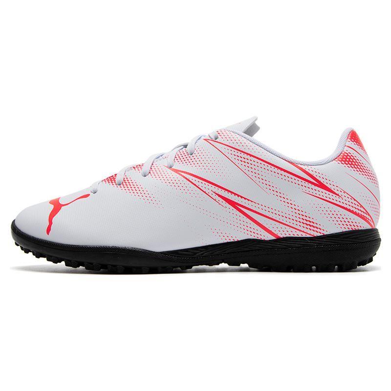 Puma Attacanto Round Toe Lace-Up TF TT Football Shoes Men Football Shoes White Pink 107478-04