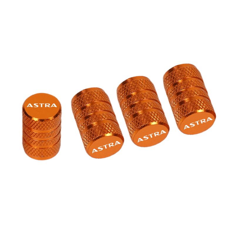 BBEY1 4pcs Car CNC Aluminum Tire Valve Air Port Stem Cover Caps For Opel Astra Accessories