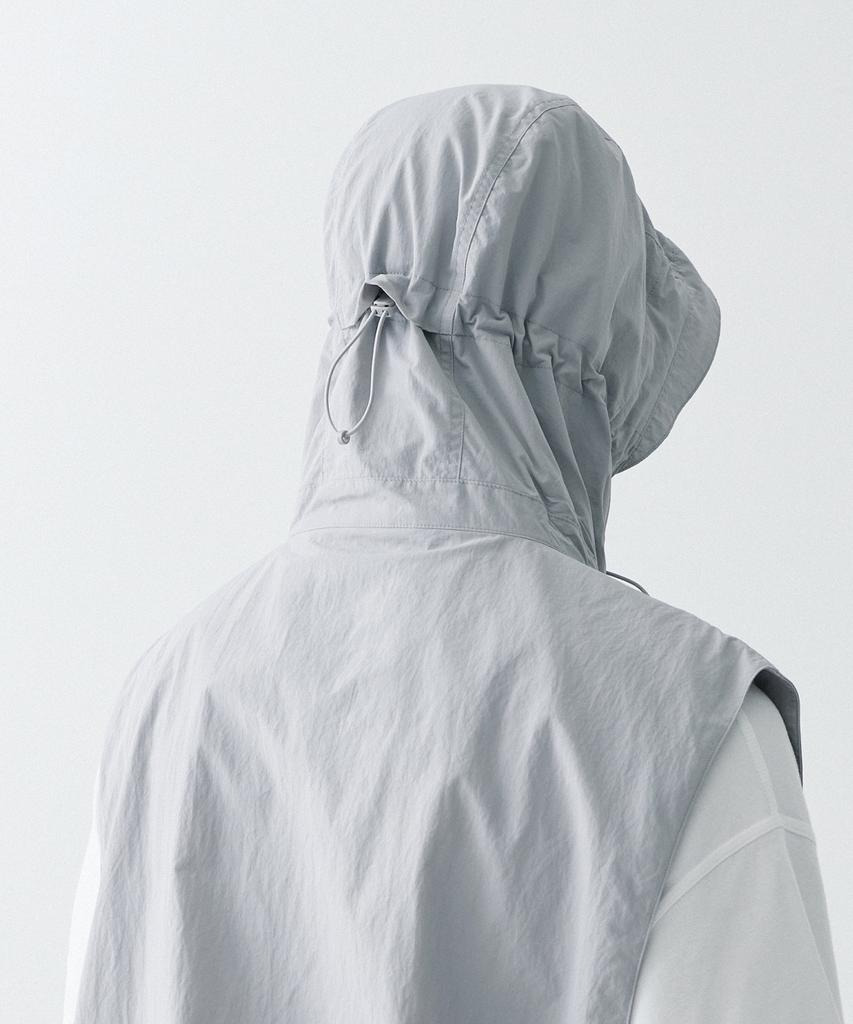 Musinsa Standard [City Leisure] Hooded Vest [Light Grey]