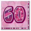Unique Party Pink Glitz Lunch Napkins - 60