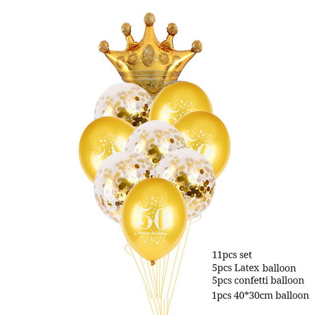 С днем рождения 30 40 50 60 годовщина украшения дня рождения для взрослых латексные шары цифры гелиевые шары 30-й день рождения Anniversaire