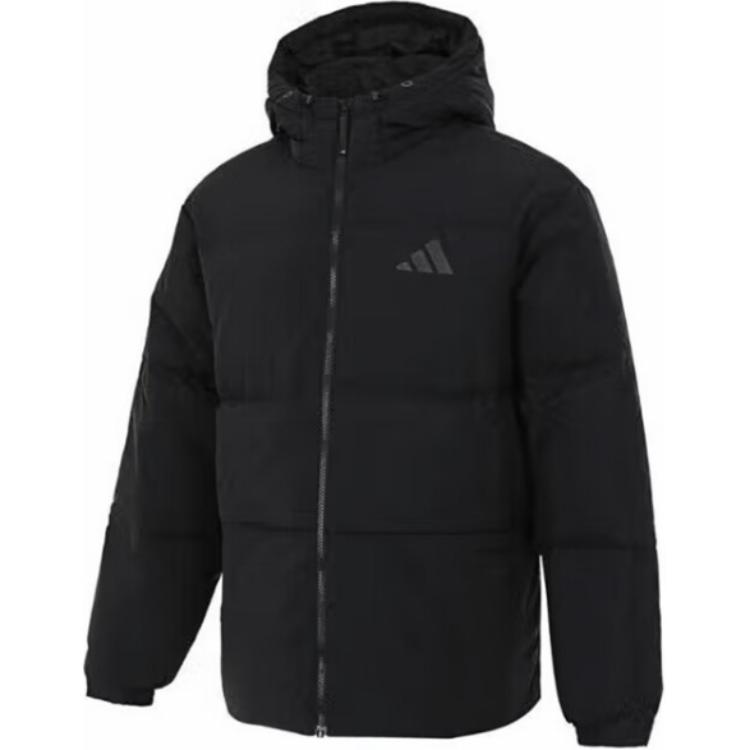 adidas Базовая пуховая куртка Regular Fit с капюшоном Мужская Черная JG5940