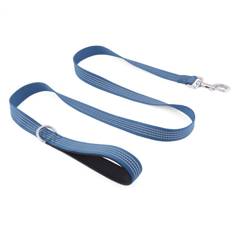 Reflective Dog Leash Night Walks Non-Adjustable Nylon Lead Small Medium Large Dogs 122cm/152cm