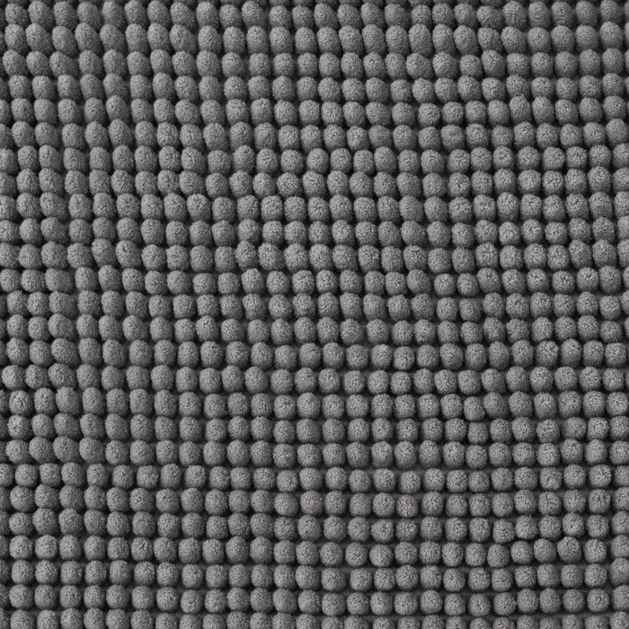 Tapis de bain - Colorama - 50 x 80 cm - Gris - 100% Polyester - Doux au toucher
