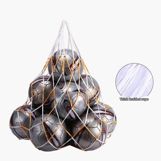 Очень большая сетчатая сумка для мячей, сумка для футбольных мячей с затягивающимся шнурком, прочный спортивный сетчатый мешок, сумка для хранения мячей