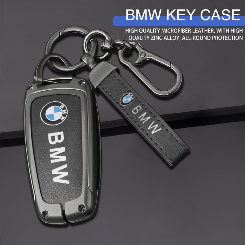 Car Smart Key Fob Case Cover Bag For BMW 3 4 5 Series 320i 530i 550i F20 F21 F30 F31 F25 F01 F02 Keyless Keychain Accessories OZ3
