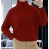 Womens Casual Knit Cardigan With Dual Zippers Loose Fit Chunky Cable Sweater Jacket Winter 2026