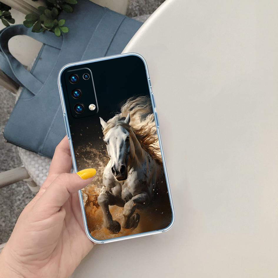 CJ53 Fine Horse Soft Shell Transparent Phone Case for Motorola Moto Edge 20 30 40 50 S30 Fusion Ultra Pro Neo Lite + G200 G23
