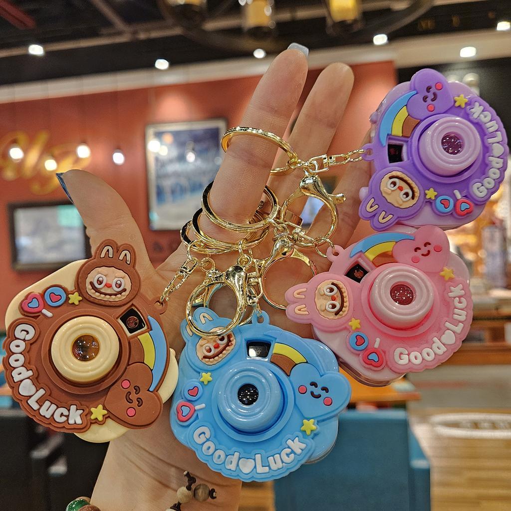 Милая мини-проекционная камера, мультяшный светящийся проекционный свет, женская сумка, брелок-подвеска