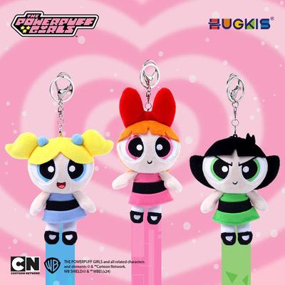 Плюшевый брелок Powerpuff Girls Bubbles - Милая мультяшная кукла для новогоднего подарка