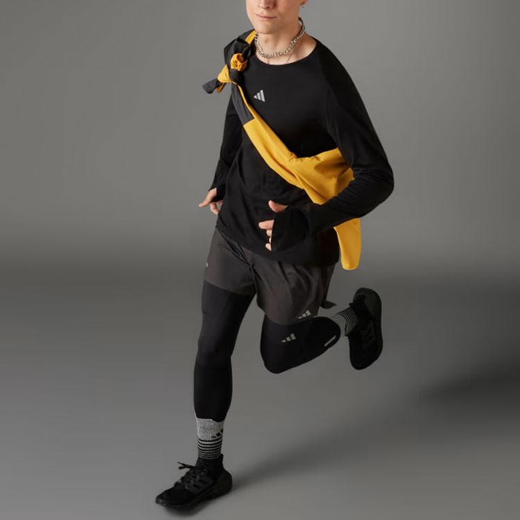 Adidas Ultimate Running Conquer The Elements Merino Long Sleeve Top Men Tops Black IB6390