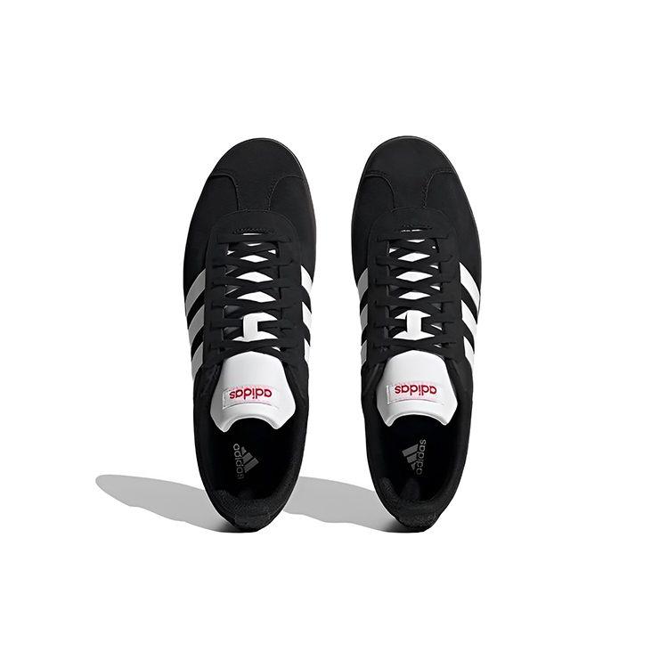 adidas VL COURT 2.0 Lifestyle Амортизирующие Низкие Кеды для Скейтбординга Унисекс Черно-Белые HQ1801