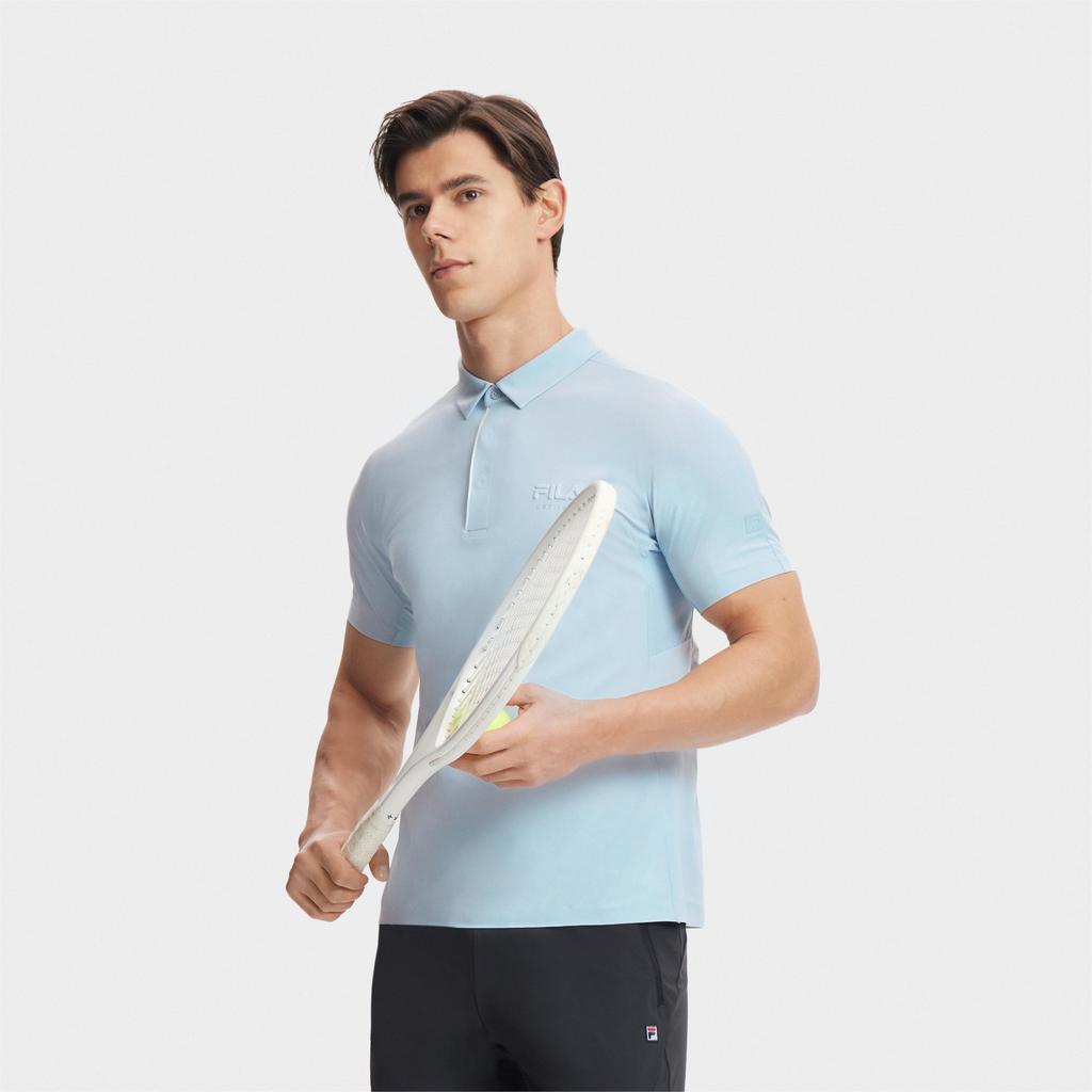 Men's FILA Tennis Polo Shirts Men's Alice Blue Moderate