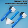 Stainless Steel Spatula Sealing Tools Corner Trowel Plastic Handle Trowel Painting Putty Internal External Corner Putty Scraper