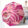 Disney Cheshire Cat, Alice in Wonderland Automatic Open/Close Fashion umbrella - Cute Umbrella with Cute Design, Portable 3-Fold Compact Umb