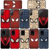 Чехол для телефона Samsung Galaxy S24 S23 iPhone 16 15 14 Xiaomi Redmi Note 13 12 11 8 Plus 9 Pro Max X XR OPPO Huawei Cartoon Spiderman Marvel Spider Man
