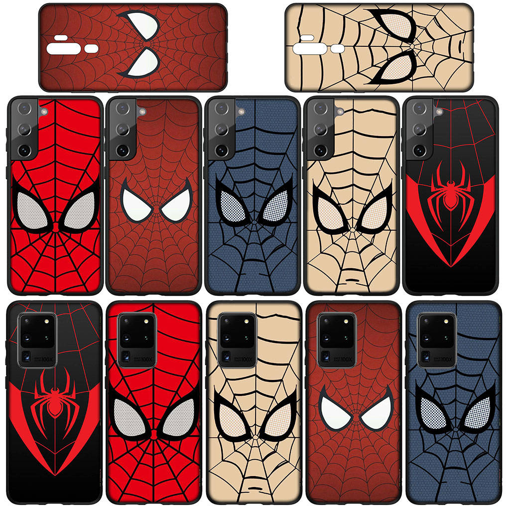 Чехол для телефона Samsung Galaxy S24 S23 iPhone 15 14 Xiaomi Redmi Note 13 12 11 8 10 9 Pro Max X XR OPPO A15 Huawei Cartoon Spiderman Marvel Spider Man