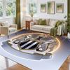 Newcastle United Football Design Crystal Velvet Rug Soft Decorative Mat for Bedroom Entrance