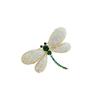 Dragonfly Brooch for Women High-end Rhinestone Niche Suit Brooch Anti-glare