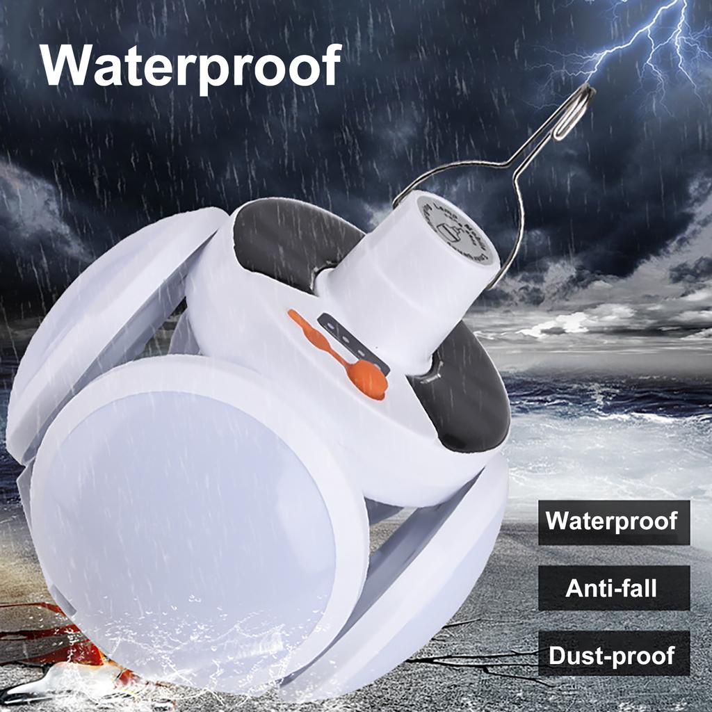 Солнечная лампа для кемпинга, ночная перезаряжаемая складная лампа для барбекю