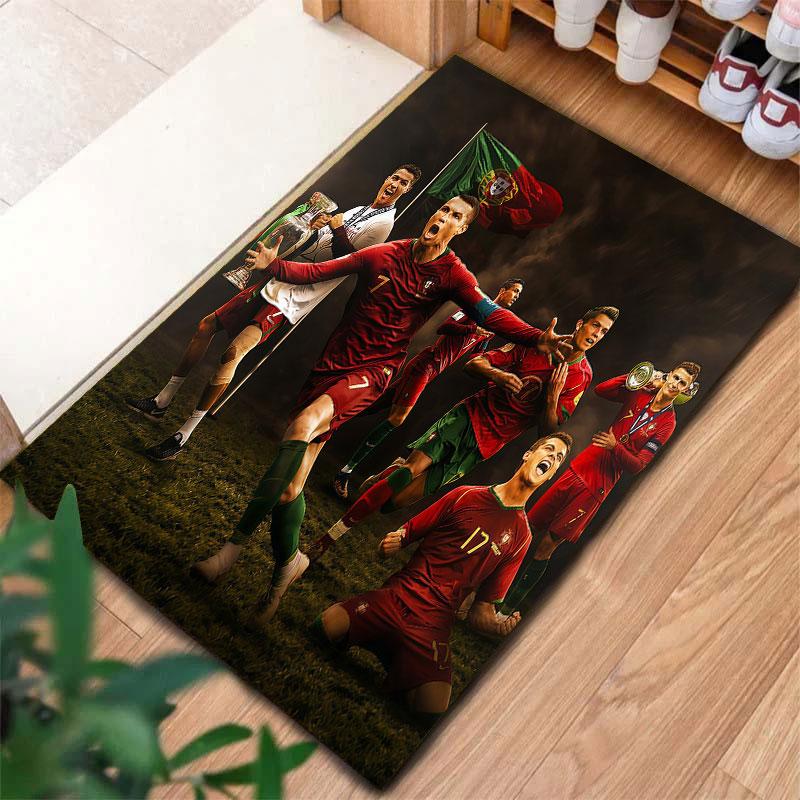 Portugal National Football Logo Carpet Rug for Living Room Bedroom Home Sofa Decoration,Kids play Non-slip Floor Mat