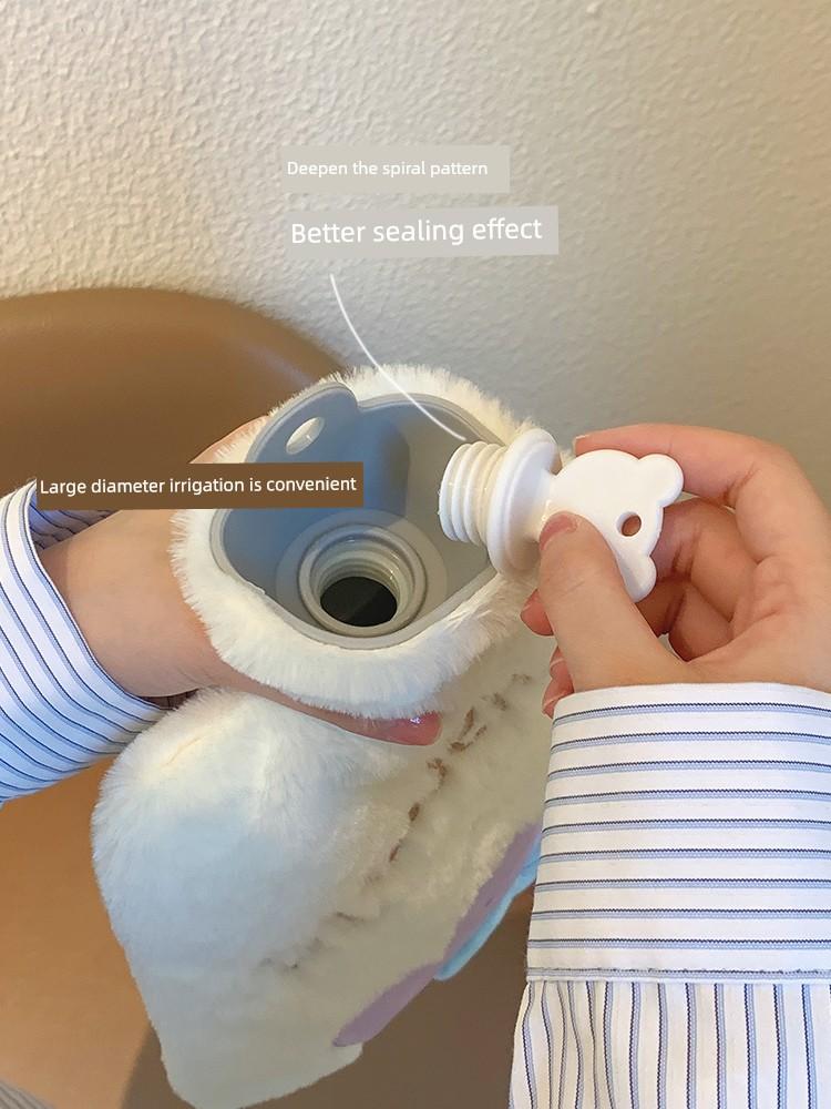 Water Injection Cute Stuffed Girls Warm Feet Thickened Hot Water Bag