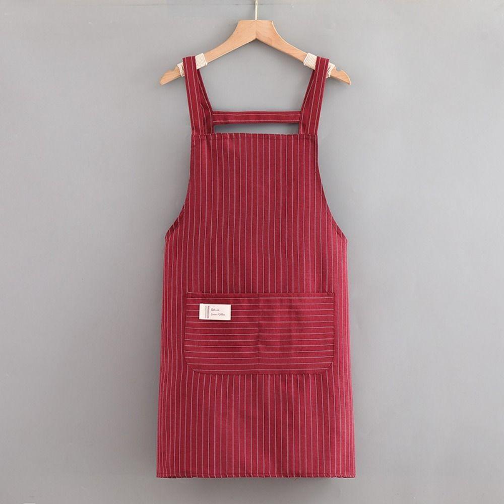 Аксессуары для уборки Кухонный фартук из хлопчатобумажной ткани Фартук для кофейни для мужчин и женщин