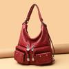 Fashion Multi-pockets Shoulder Bag For Women Large Capacity Crossbody Bag High Quality Leather Messenger Handbag Purse