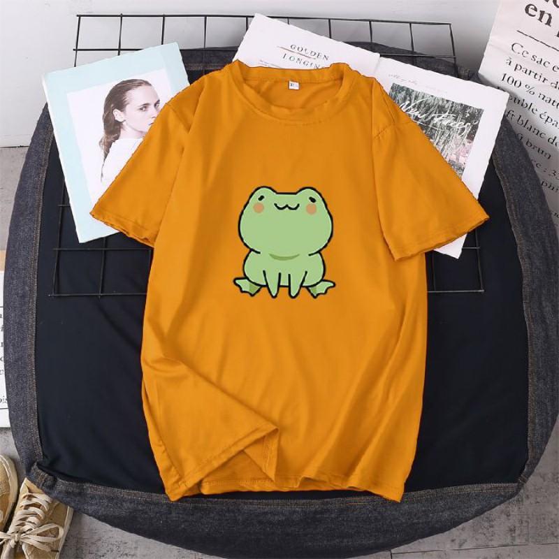 Casual Short Sleeve Printed T-Shirt Men Women Loose Fit Cotton Blend Round Neck Tee In Multiple Colors