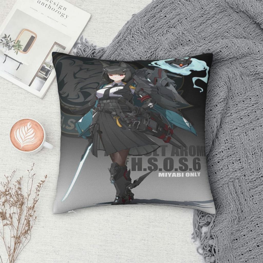 Zzz Deadly Assault Ellen Nicole Miyabi Pillowcases Cushion Cover Zenless Zone Zero Throw Pillow Cover Multiple Sizes