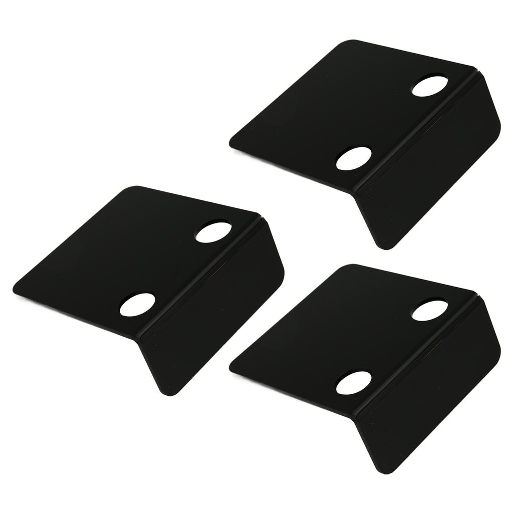 3 PCS Small Security Cameras Wall Shelf with 6 Cable Clips 10PCS Tapes Acrylic Waterproof Drill Free Adhesive Floating