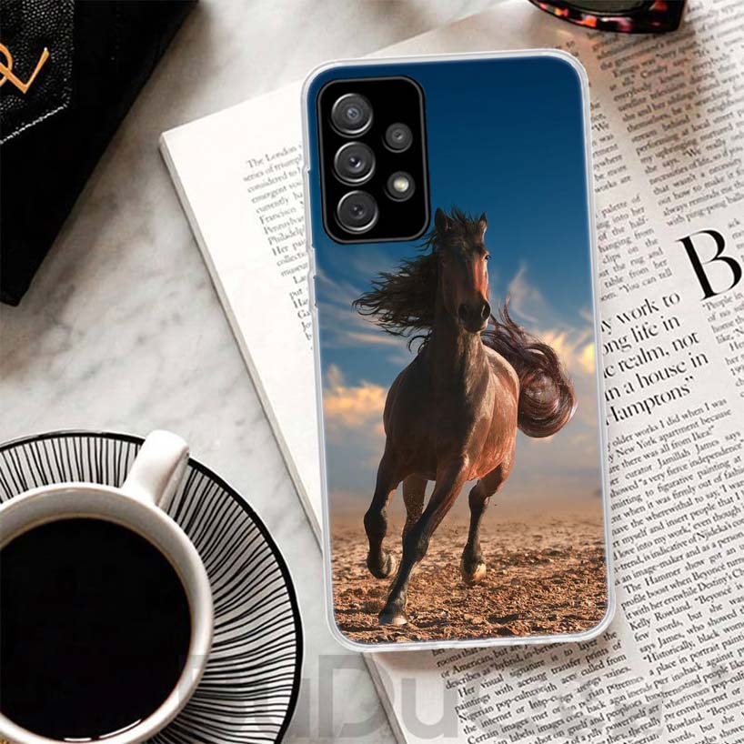 Чехол для телефона Samsung Galaxy A51 A50 A71 A70 A21S A31 A41 A10 A20E A30 A40 A01 A11 A6 A7 A8 с изображением скачущей лошади 'Великая Красота'