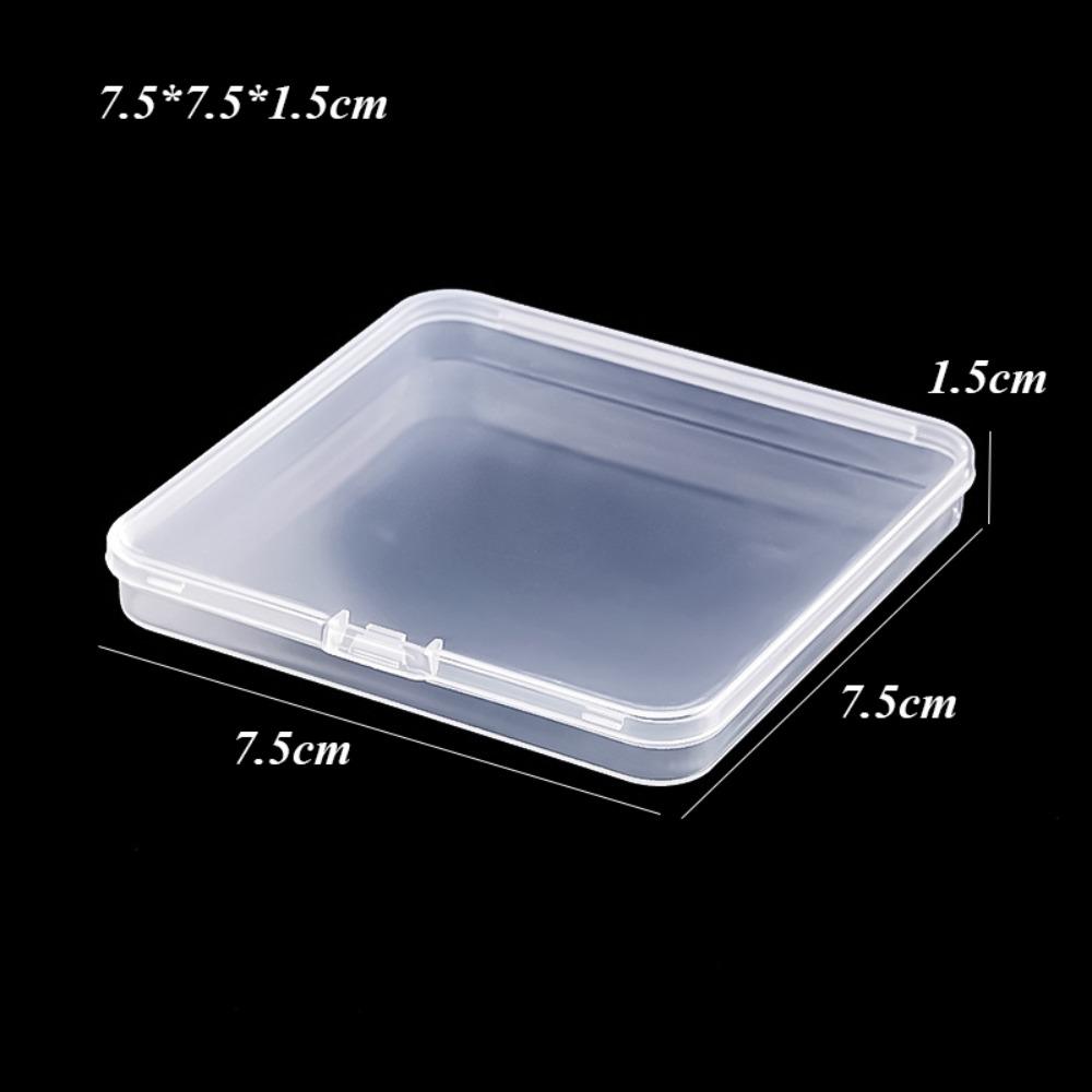 Square Jewelry Beads Container Transparent Power Tools Holder Portable Fishing Tools Accessories