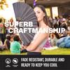 Handheld Large Folding Fan Pure Color Clack Fan New Hand Fan  for Women Festival Accessories