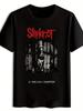 Графическая футболка Slipknot - Черная с коротким рукавом и круглым вырезом