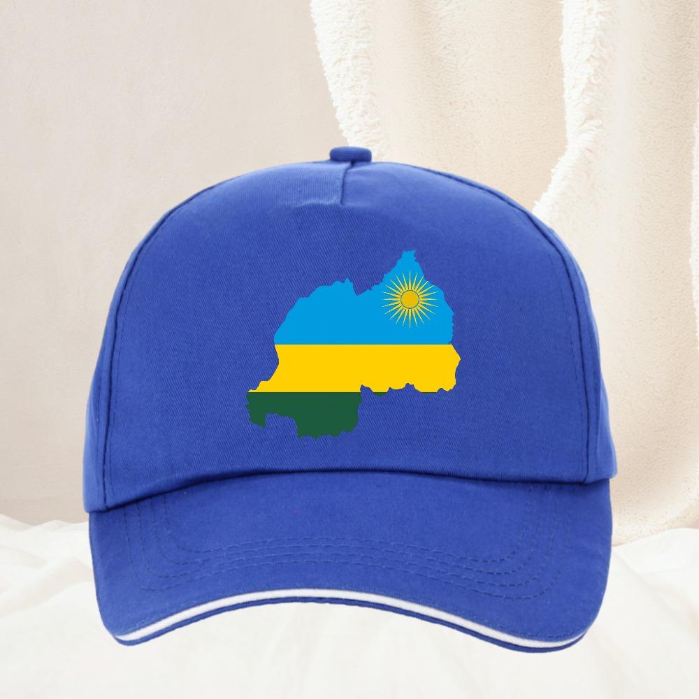 Карта Флаг Руанды Бейсболка Крутая Летняя Унисекс универсальная уличная шляпа для защиты от солнца регулируемая Snapback кепка Gorras
