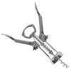 Steel wine corkscrew 17 cm