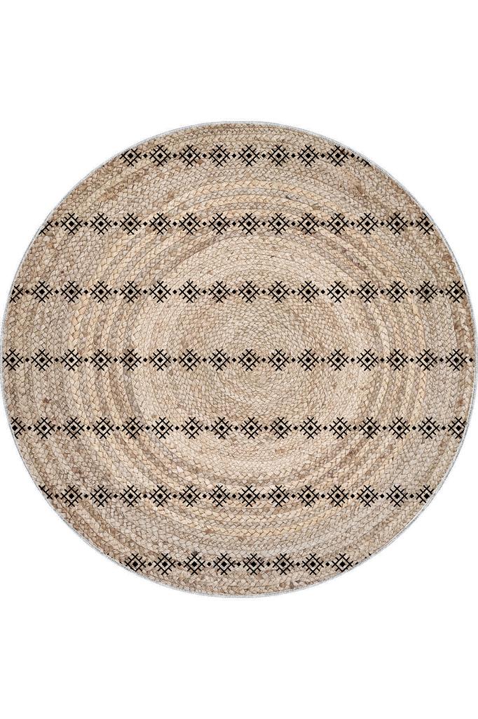 Rovigo Home Моющийся круглый ковер с принтом RHM7069-SD354