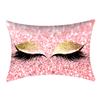 30*50cm Shinning Eyelashes Pillow Case for Home Sofa Bed Car Waist Cushion