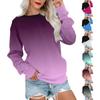 Women's Colorblock Sweatshirt Long Sleeve Round Neck Casual Comfortable Loose Lightweight Women's Sweatshirt