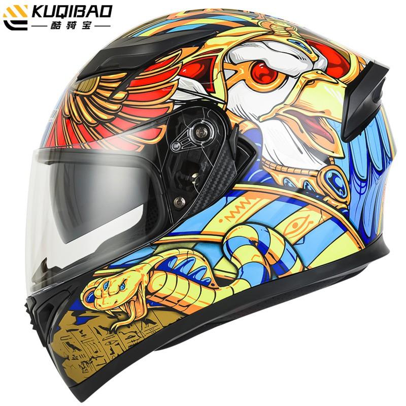 Motorcycle Full Face Helmet Dual Visor Bluetooth 3C Certified All Season Safety Riding