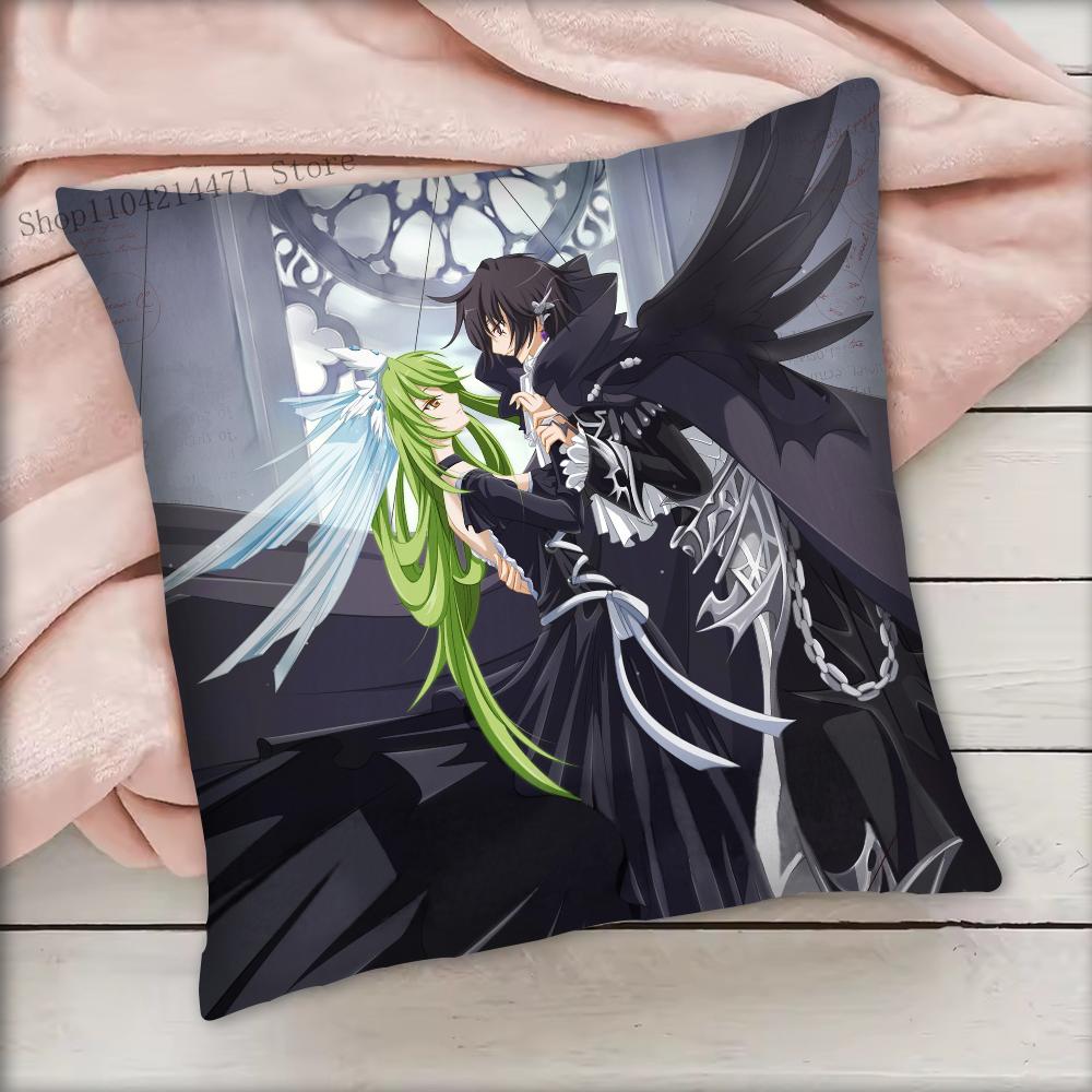1 шт. Чехол для подушки Code Geass Лелуш Квадратный Спальня Диван Отдых Комфорт Подушка Автомобиль Гостиная Домашний Декор