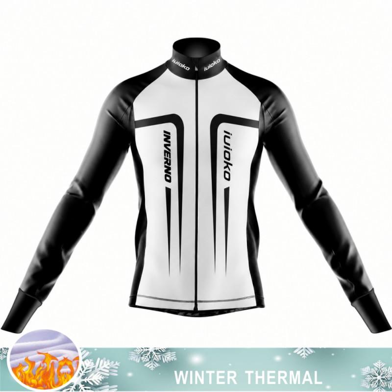 Men Women Thermal Windproof Cycling Jacket Winter Bike Jersey Insulated Outdoor Sportswear 0-15C