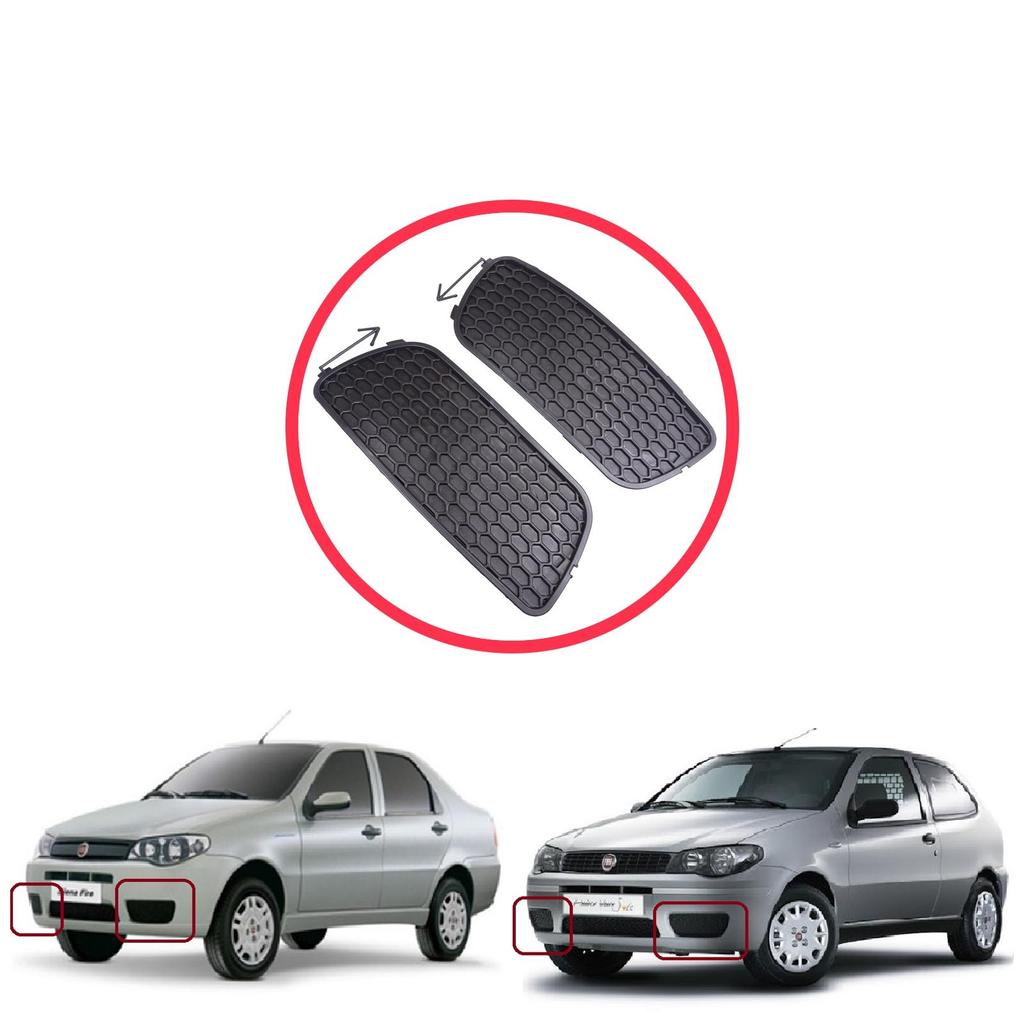 ESP1188 Front Bumper Fog Light Grille Frame Without Holes Left Right for Fiat Palio Siena MK1 178 2007-2016 Albea 2002-2012